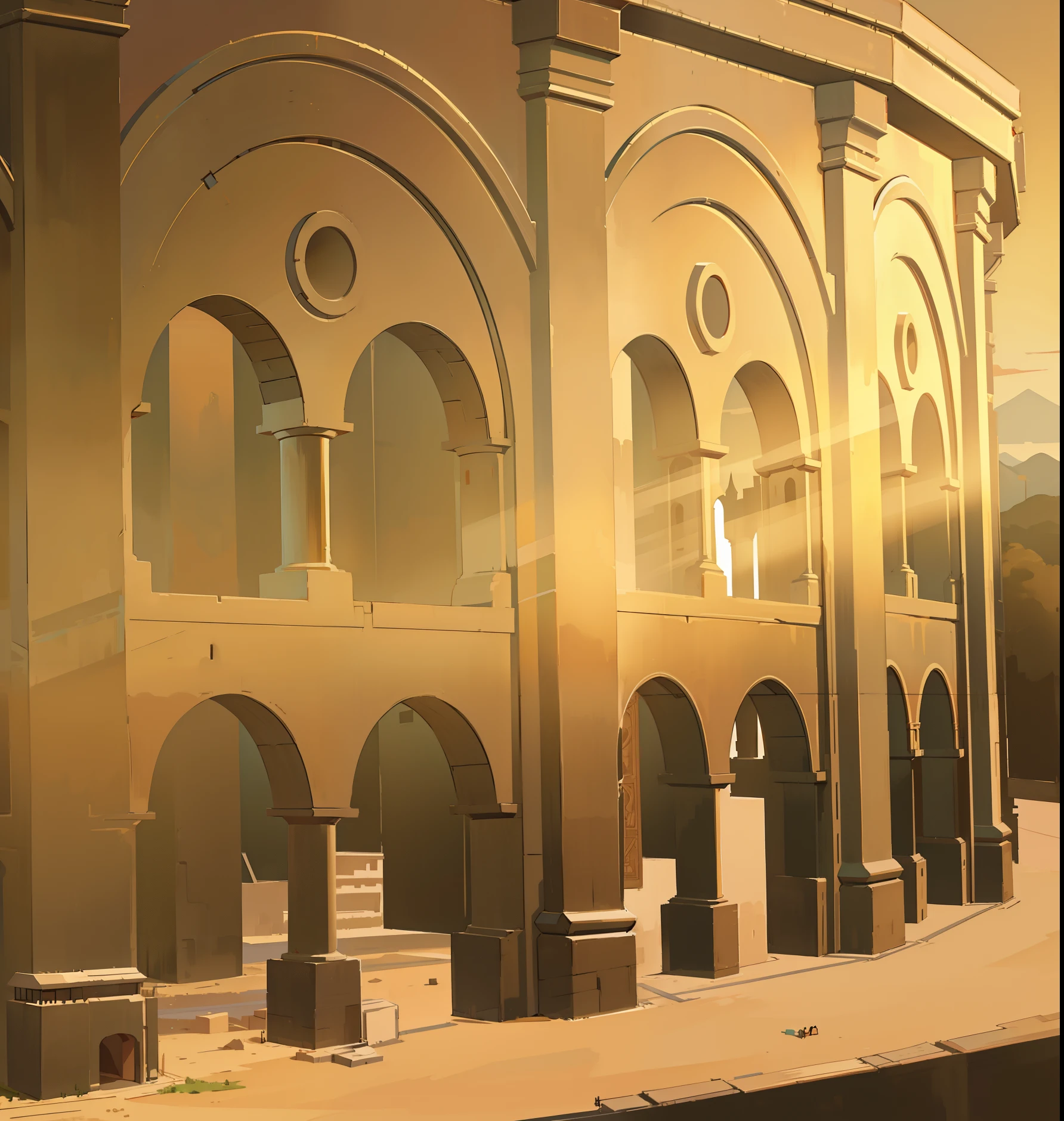 best quality, Tower of Babel,illustration, poster, 8K, masterpiece,Cartoon,Simple