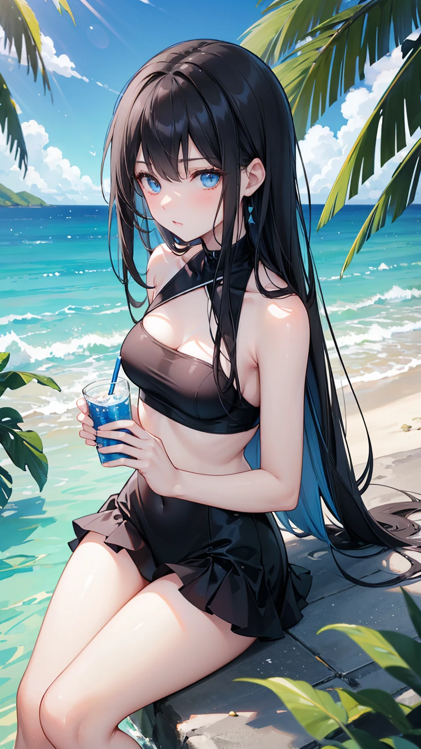 of the highest quality, anime moe art style,Best Anime 8K Konachan Wallpapers,Pixiv Contest Winner,Perfect ???????, BREAK,(Draw a picture of a girl in a swimsuit walking on the beach.),BREAK, 1girl is a beautiful girl with poor luck.,(Solo,Lori,child,14years:1.3),a junior high school student,Full limbs, complete fingers,  short silver hair, Forehead, (Hair over one eye:1.4),Small breasts, Small butt, Beautiful detailed eyes, well-proportioned student,groin, Wet, Shiny skin, Cowboy Shot, hair clips, Swimsuit, A slightly rippling smile,in beach.BREAK,Ultra-detailed,High resolution,super detailed skin, 
Best lighting by professional AI,Illustration,