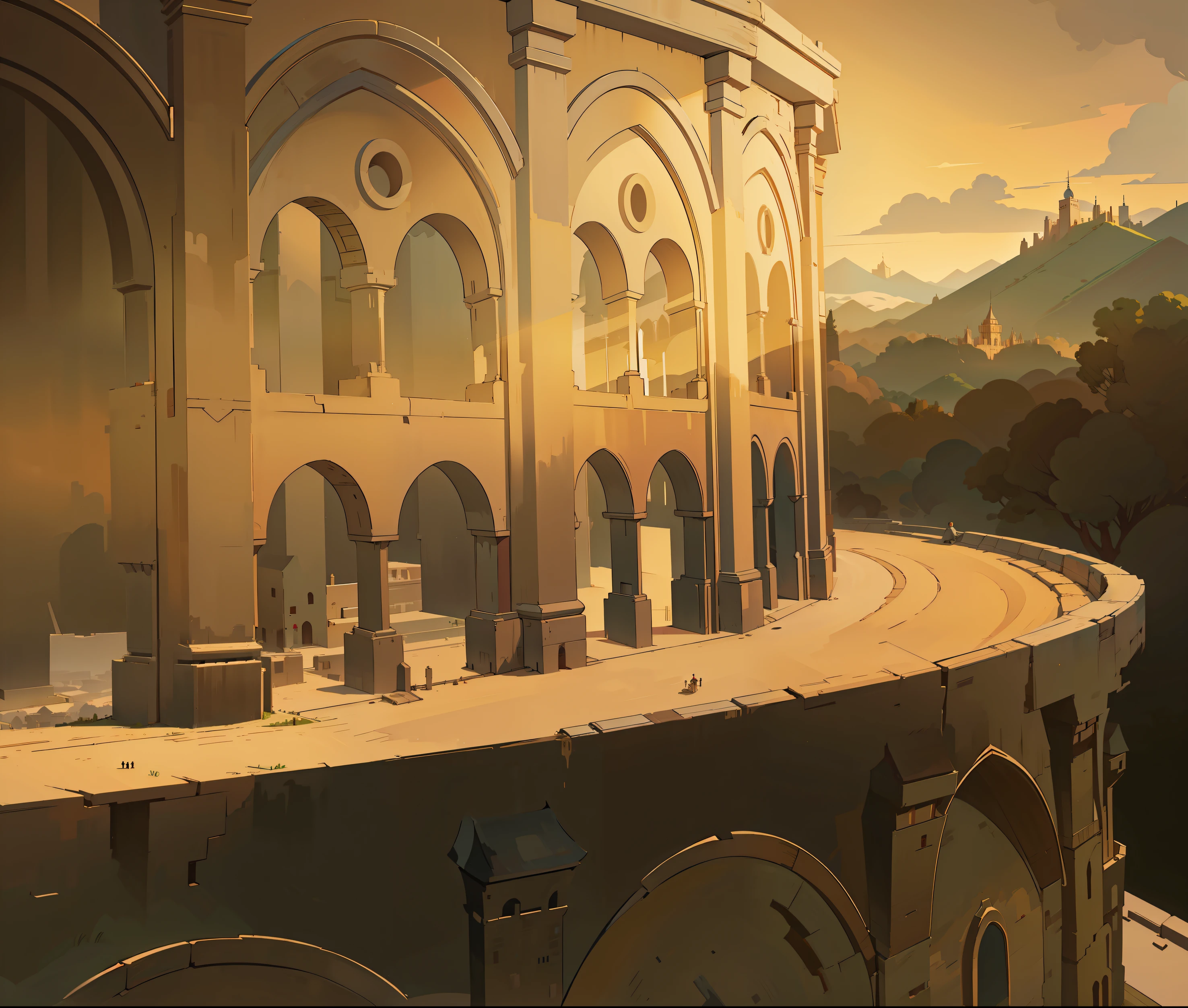 best quality, Tower of Babel,illustration, poster, 8K, masterpiece,Cartoon,Simple