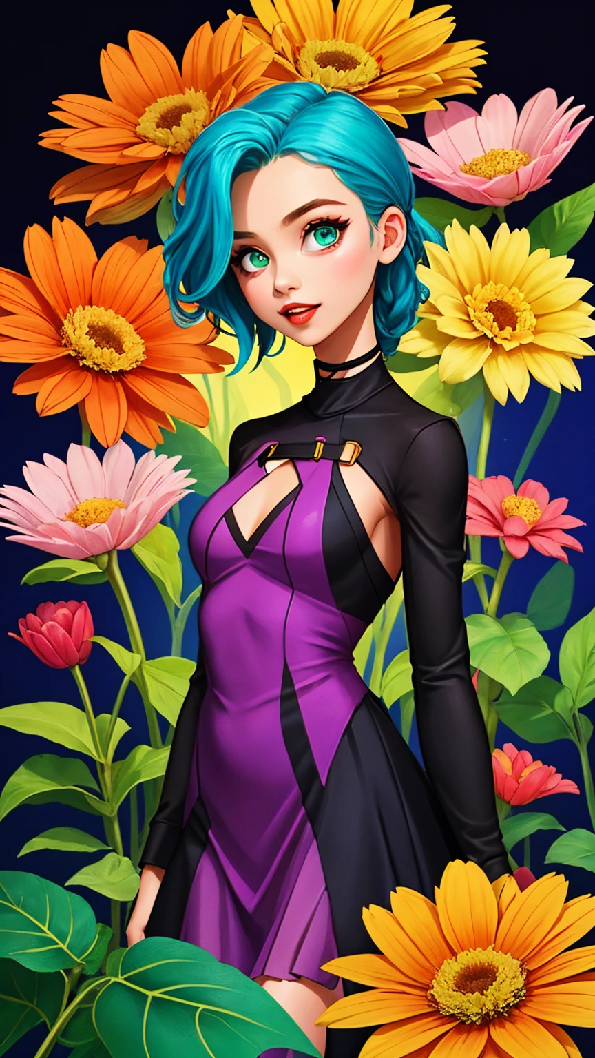A glorious sunrise,Stars, heart, Spectrum Rainbow, Background, in chic lavender white mint hair, pastel, mixed-language_SMS, (beautiful and clear background:1.2),, fantastic paintings , High detail eye lace, Long pigtails, braid, cosmos, galaxy, Long Hair, cool hairstyle, Plant flora, Loving, Love, ultra detailed hair, Best Quality, hig quality, high-resolution, detail enhancement, ((most beautiful image in the world)), Masterpiece, Best Quality, High Quality Detail Enhancement, ((most beautiful image ), Shiny hair, ultra chic dress print, Stampa Flores, tights in a mesh,, art by stjepan sejic, art by j scott campbell, art by guillem march, art by citemer liu, 4k, high-resolution, comic book character, comic, high quality detailed, style of ::2.0 comix illustration style,tatoon style, hig quality, high-resolution, detail enhancement, 8K, HD, Best Quality, hig quality, high-resolution, detail enhancement, 8K, HDR, Sharp focus, Ultra Detailed, Perfect lighting, Curvy Body, Lush breasts, Curvy hips, Sits