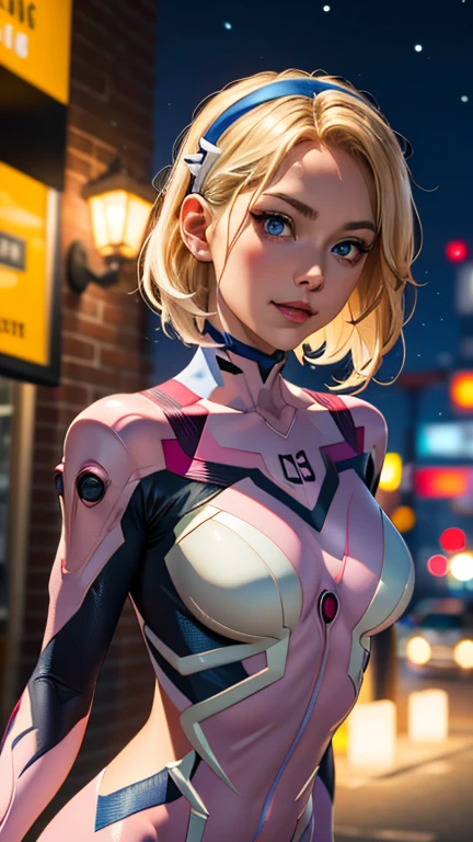 <lora:WZRYdajiSZBR:0.6>,WZRYdajiBSZR, 1girl, solo, blonde hair, blue eyes,looking at viewer, parted lips, double bun, bodysuit, medium breasts, bangs, upper body,