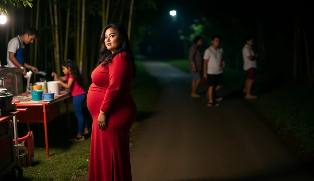 (highest quality、masterpiece、8k、best image quality、hyper realism、Award-winning work)、(1 pregnant woman:1.1)、((huge pregnant))、45 year old mature woman、wrinkled face、(wrap yourself in a pitch black robe:1.1)、(upper body photo:1.2)、emphasize body line、(eerie midnight:1.1)、(Spooky street in the dark midnight:1.2)、(Creepy and scary narrow alley in the middle of the night:1.1)、(Spooky alley streetscape detailed background:1.1)、(Creepy dark alley with cobblestone pavement:1.1)、(The exterior of a majestic and majestic building:1.1)、Spooky fog、Dark Fog、indirect lighting、accurate anatomy、perfect makeup、a sad expression looking at me、long eyelashes、glossy lips、Ultra high definition glossy skin、(Ultra-high definition bright and beautiful skin:1.1)、Ultra-high definition glossy lips、Super high definition beautiful teeth