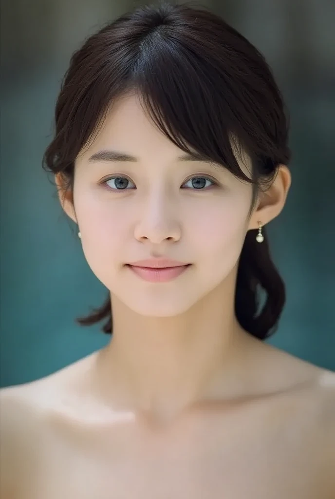 Upper body is nude。From a good head to lower back、In close-up - SeaArt AI