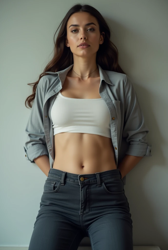
woman, with little pants, 