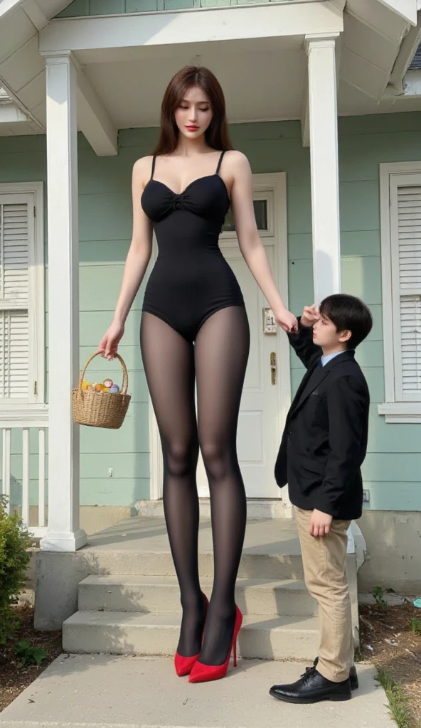 Short boy,Tall girl