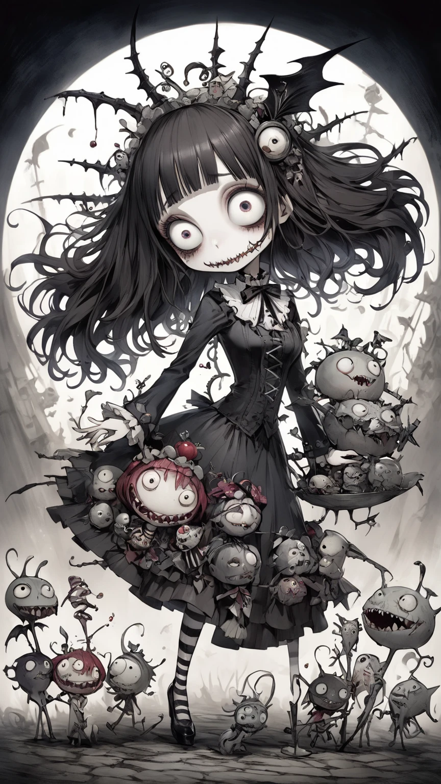Tim Burton style 、cannibalism、