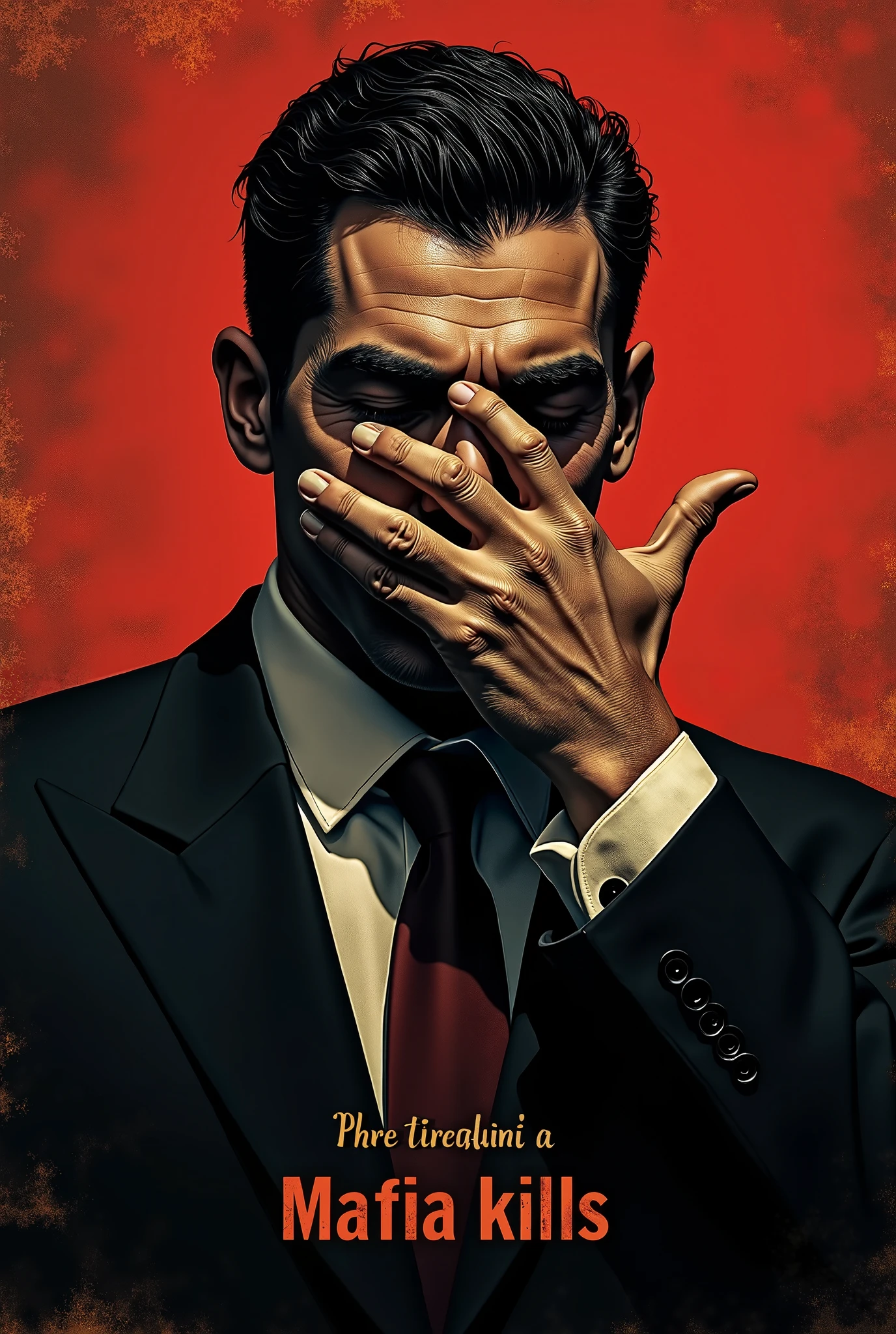 MADNESS (Art inspired by Bill Sienkiewicz). oil painting)