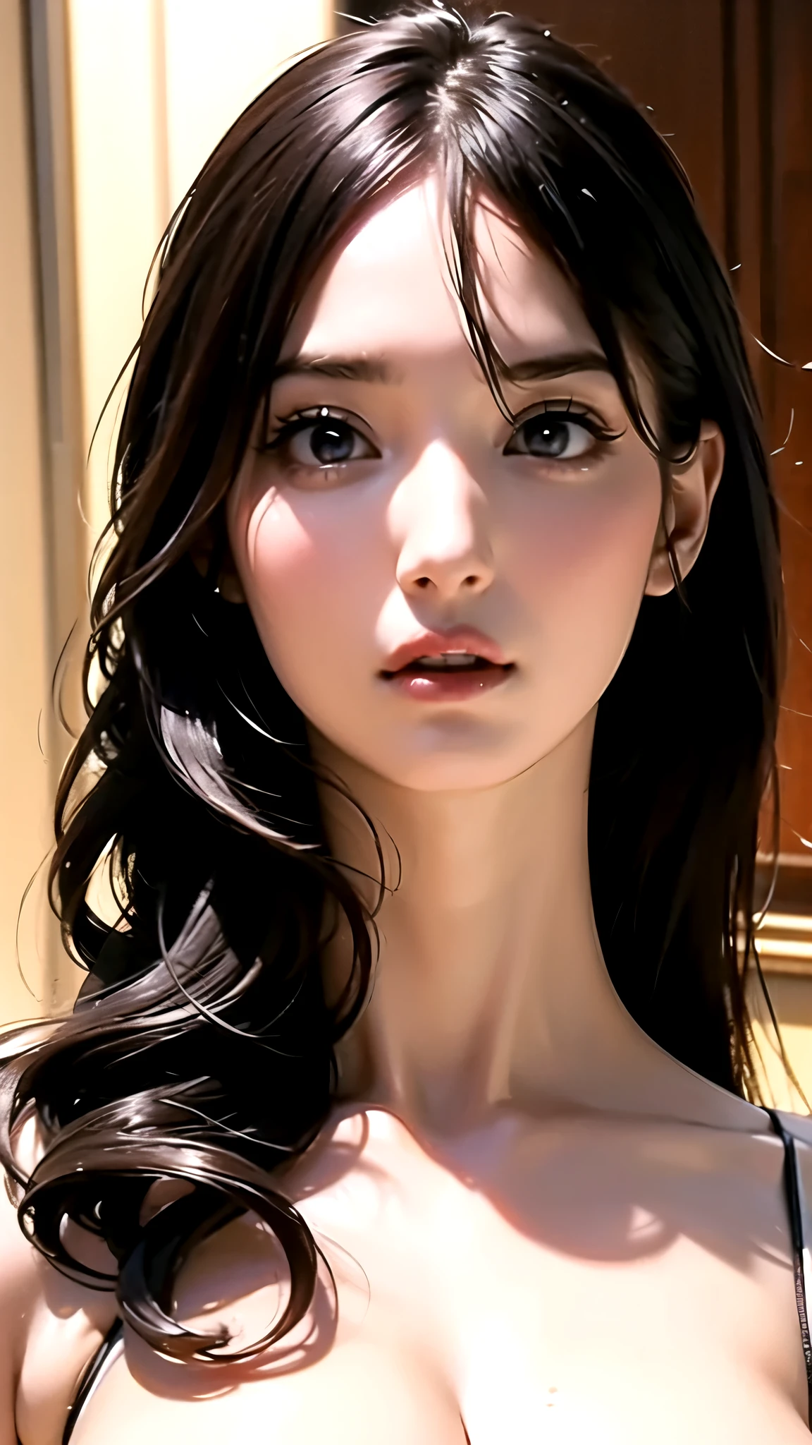 Super realistic beautiful eyes,  complicated,  high resolution, 見事なhuge breasts