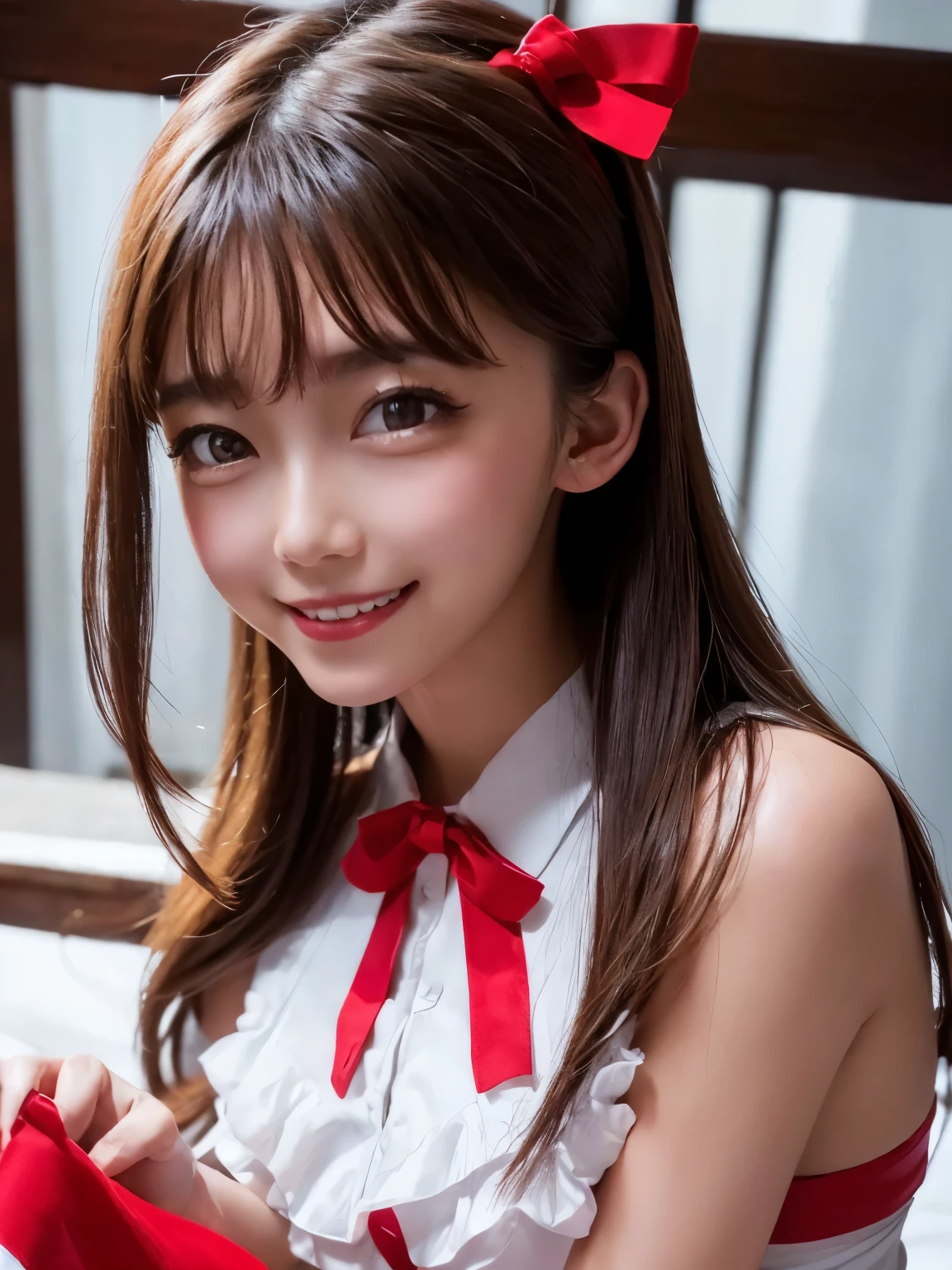 sailor suit、embarrassing、one beautiful woman、detailed face、fine hands、thin legs、(debris flies, highest quality:1.2), 8K, official art, chest、cute、I can see your pants、(((close up of face)))、((((Detailed clear eyes)))、pull the skirt、 Full body Esbian、sailor suitの美しさ、cool look、 (masterpiece) (highest quality) (get used to it) (8K) (movie lighting) (sharp focus) (complicated)black hair、14 years old、、laughter、incredibly stupid, (beautiful girl, cute face, turn back, gold ornaments in hair、naked、, space , looking at the viewer, film grain, chromatic aberration, Tits sharp focus, face light, dynamic lighting, cinematic lighting, get used to itな目と顔, (cute tie、1 part:1.2)、cute smile、espadrilles、Turf ground、(((The best smile)))、(((best smile)))、(((A bursting smile)))、(((perfect smile)))、