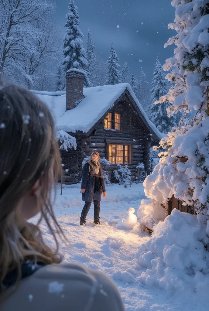 Winter's chill embraced the friends, but Emma's smile remained warm and inviting as they built a snow fort in their favorite clearing.