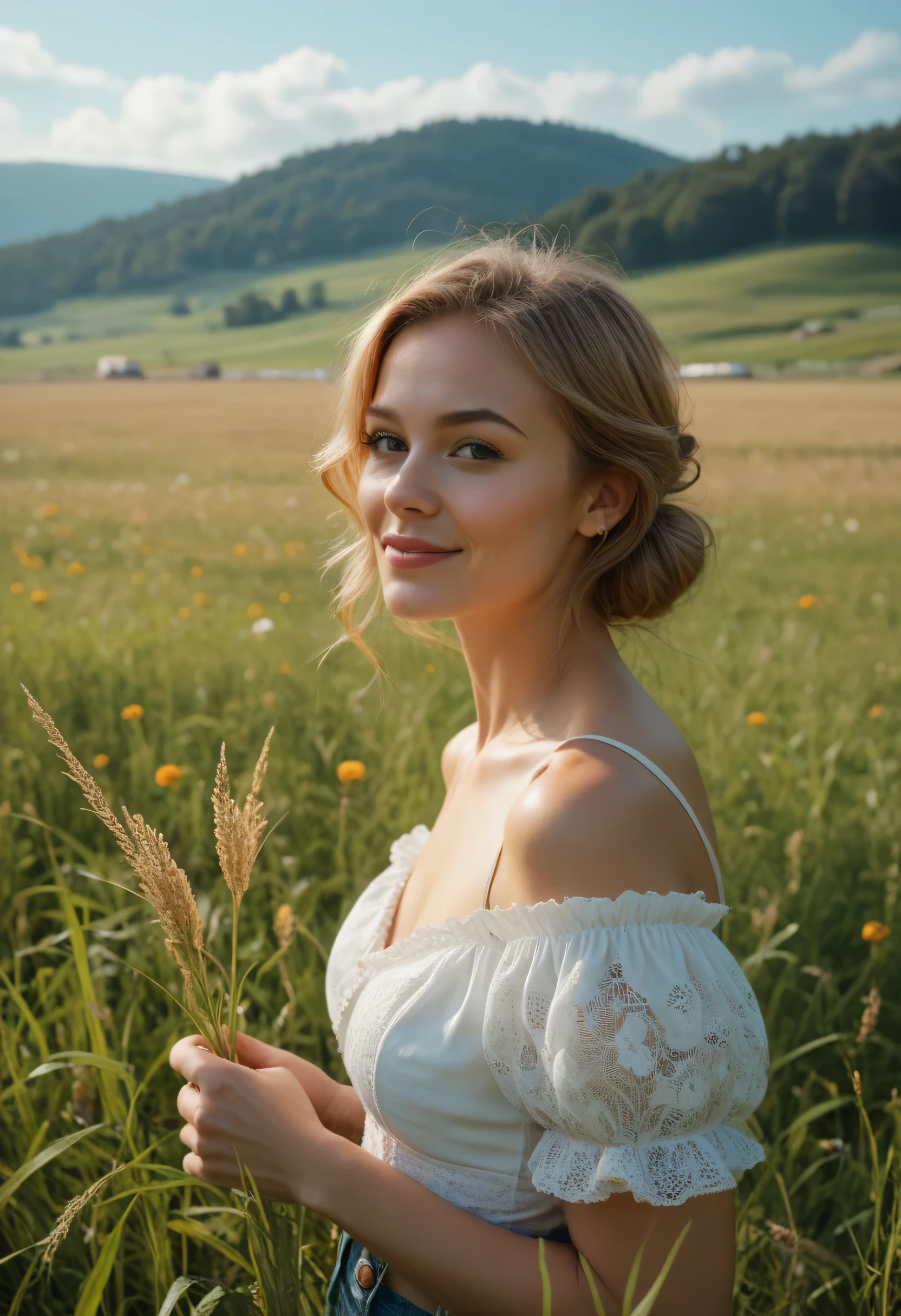 rural scenery, field of gold, best quality, 4k, 8k, highres, (masterpiece:1.2), ultra-detailed, (photo realistic),