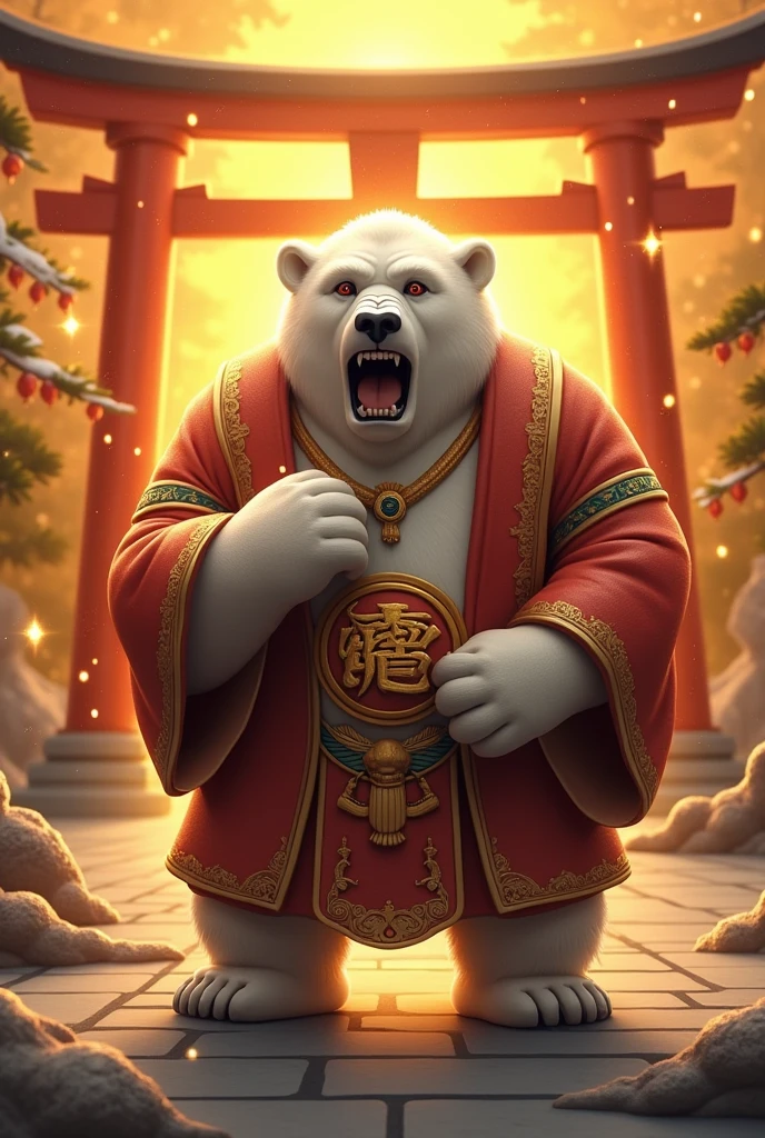 cute Obese fat overweight polar bear, bright lighting, full of effects, background effects, digital illustration, masterpiece, anime style, perfect obese anatomy, perfect face, centered, approaching perfection, dynamic, highly detailed, artstation, smooth, sharp focus, illustration, trending on pixiv, intricate details, highly detailed, balls, white male panties