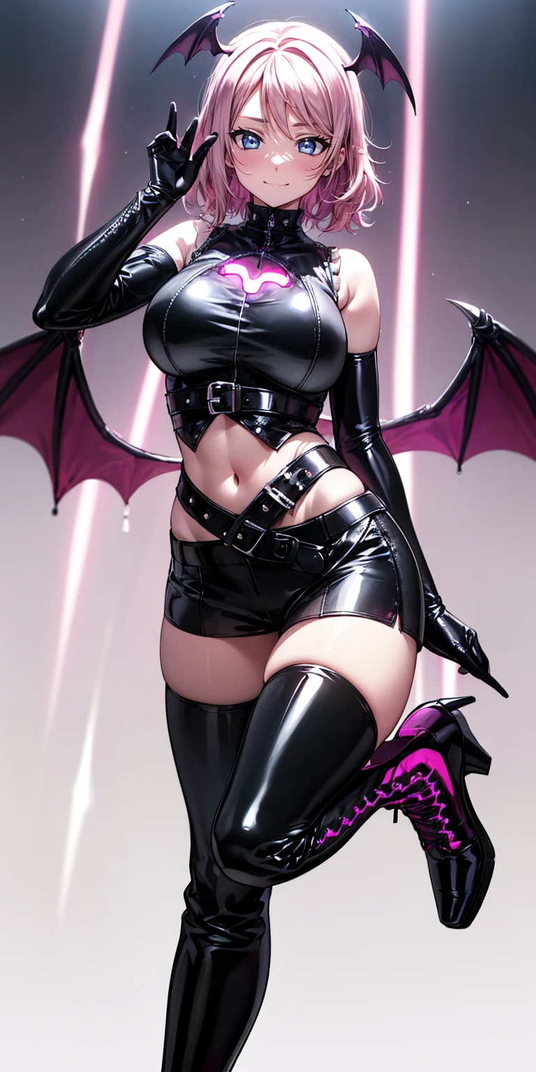 Mini morrigan aensland, (morrigan aensland), solo, ray tracing, 3D style, 3DMM, ((oses per photo)), ((oses ouch cada foto)), fully body,(Front view),(Costas Issue), (Emist on the left), show flat belly, (((oses per photo))),(very big breastsperfect ass, perfect and symmetrical eyes, (perfect handuturistic sword in hand)), ((short hair)),white clothing with textured edges, skin fair, luouchas detalhadas, White thigh-high tights with trim, ouchestido aberto ouch "ouch", Waist slender, big legs, low water, Show legs to the top of the waist, ,((top with rip in the middle)),ultra realistic skin, realistic human eyes,ultra realistic skin,super sensual suit,(faixas ouch torno dos seios), colorfully,top with ruffles,(pubis with a lot of volume),(extrouchamente sensual),(very sensual),(red and black thouche),(((giant bat wings))),with bat wings,love the league,(meia calca de renda ouch um dos lados),(meia calca de renda ouch um dos lados),((bold embellishments)),((latex)),(full body covered)