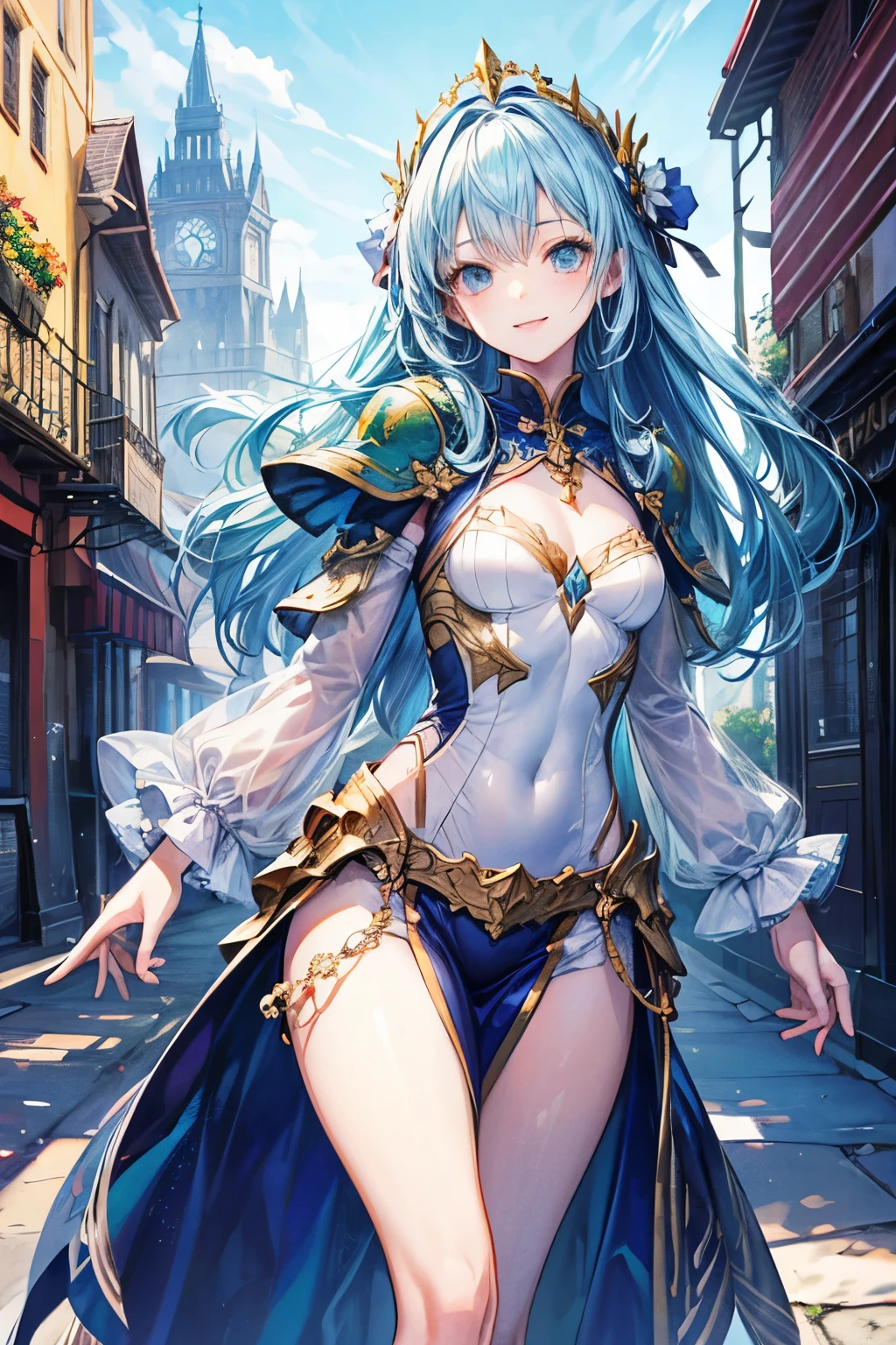 teens girl,Enchanted,having fun,Being in love,White princess dress,Lilac cloth,see-through transparent clothes,exquisite costumes,Bedrooms,solo person,blond hairbl,pale blue color eyes,the night