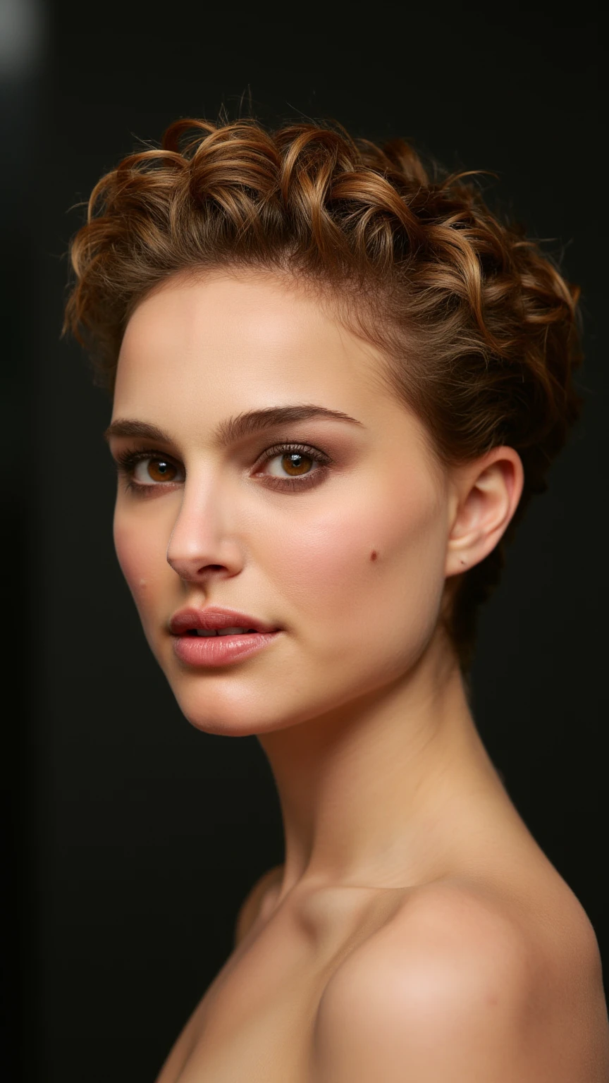 (CR-NataliePortman-lapalla100:0.9), full color portrait of woman, (oiled shiny skin:1.0), (slick undercut hair:1.0),
masterpiece, best quality, sharp focus, highres 8k uhd, ultra-detailed, rim light, deep grey background,