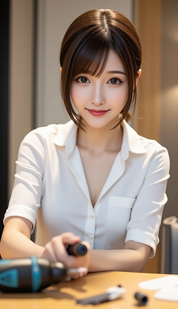 Please make the clothed chest more smooth.。