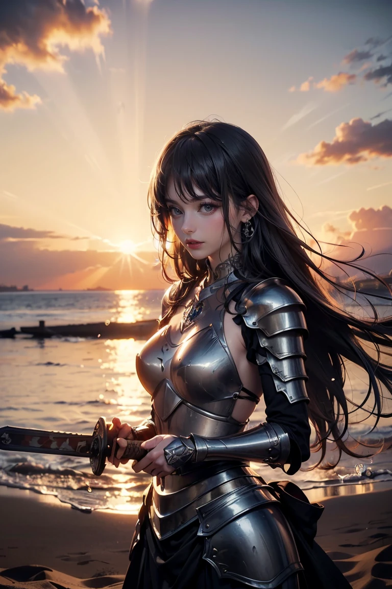 Anime Long Hair, From the Ark of the Night, The finer details. (One person:1.5+woman_character:0.8+sit:1.2+rubble+Arc Knight, Girls&#39; Frontline: 1.2, Very detailed), (Arc Knight: 1.2, Girls&#39; Frontline: 1.2, woman的な美学), Style Shadow Universe, universeの光景 (universe), Girl Front. （Art Station:0.8+Pixiv:1.2+Guweiz on Art Station）in