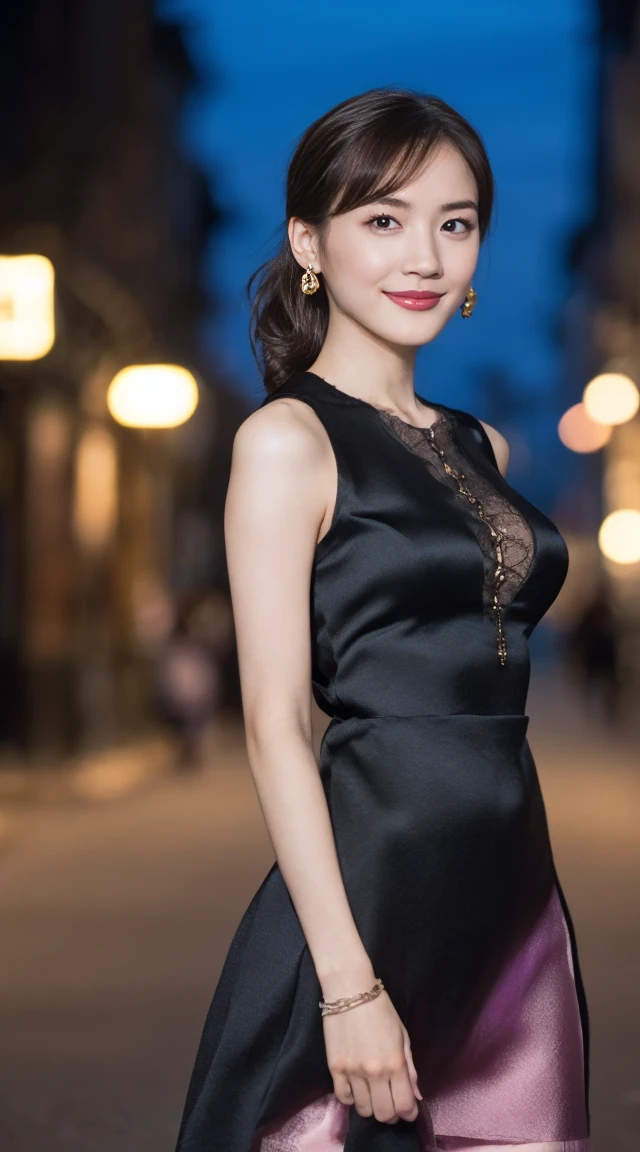 (RAW Photos:1.2), (Realistic:1.4),Beautiful detailed woman,非常にFine Eyesと顔, Fine Eyes, Very detailed,High resolution, Very detailed,highest quality,Awareness-raising,Unified,8k wallpaper,masterpiece,highest quality,1 female,alone,rich,Esbian all over,(A little chubby:0.85),Thick legs,alone,(Bright green business suit),(white ruffle blouse)、(Black long tight skirt:1.6),(pumps),jewelry, necklace ,short hair,A kind smile,A dignified atmosphere,black eye,Realistic,(In front of the Casino in Monaco:1.6)、Casino building in the background、blue sky、(Daytime sun)、(Stand upright:1.4)