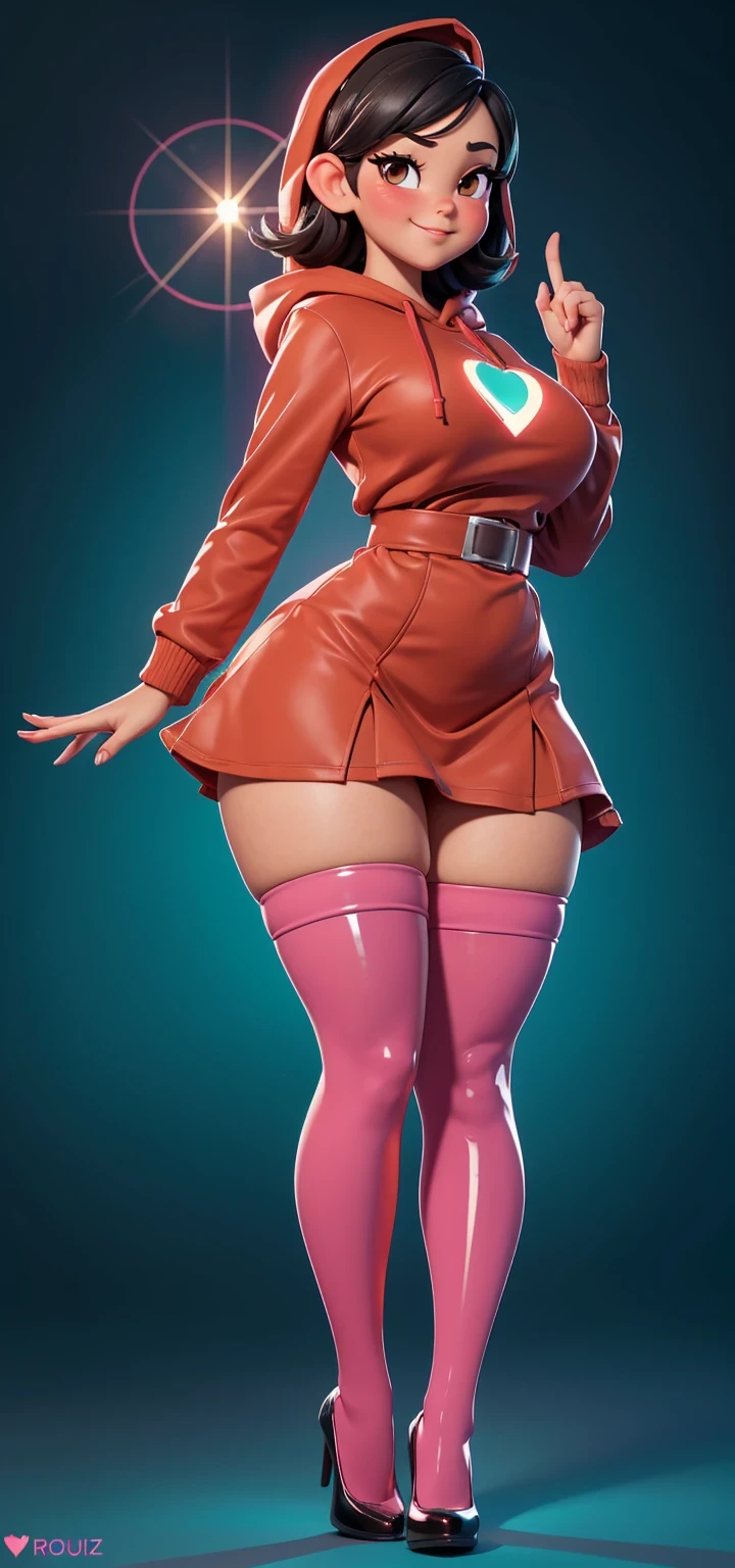 Contemporary portrait of Princess Peach, dressed in fashionable tight miniskirt, voluptuous, large_breast, ample hips, insanely detailed accentuated big booty, glamours, creative, poster pin-up style, highly detailed, highest quality, dynamic pose