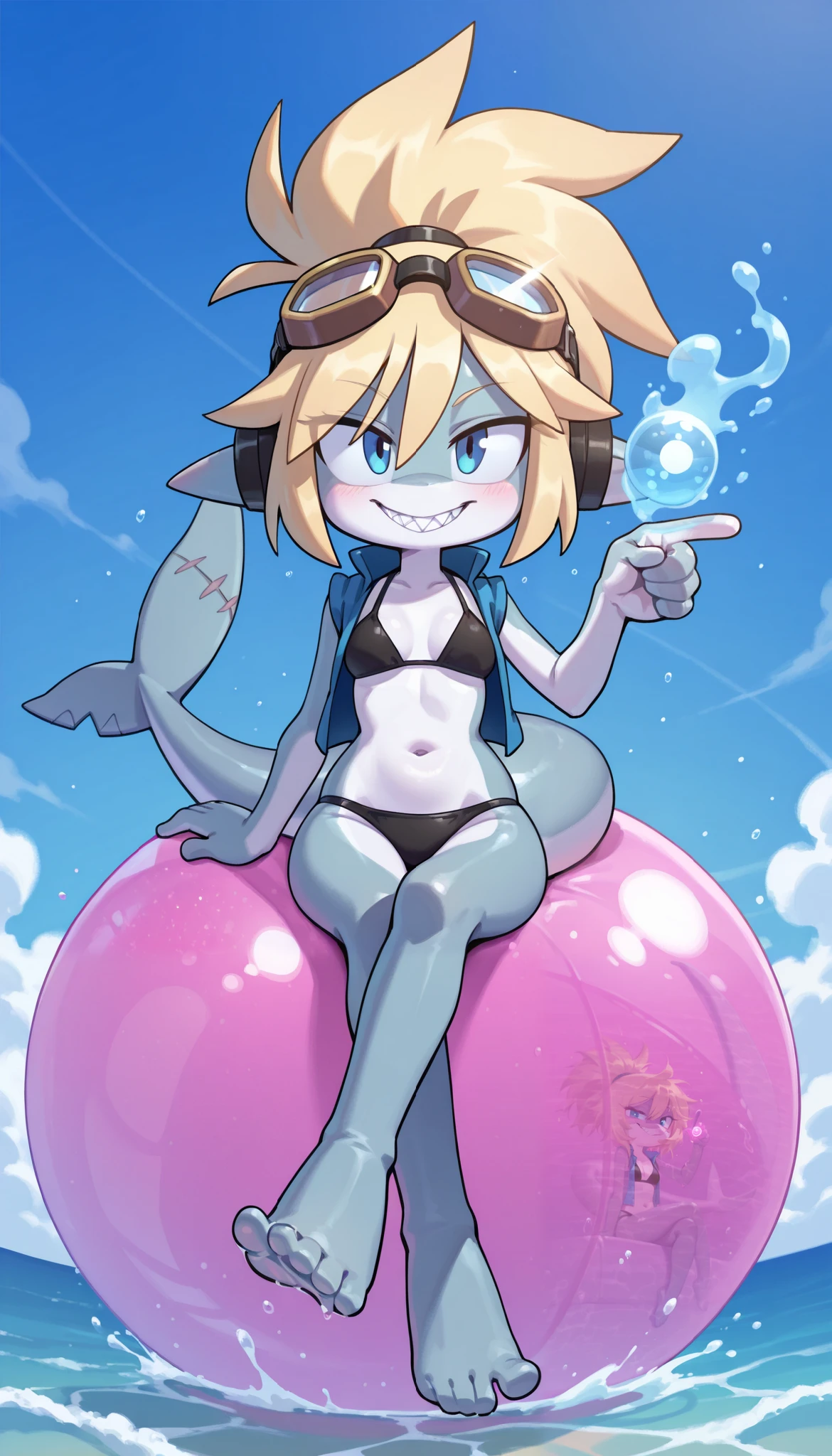 Melousine|genshin impact, master-piece, bestquality, 1girls,25 years old , proportional body, proportional, Show your , Water set, Brazilian bikini ,bara, In the beautiful underwater city, beautiful metropolis, underwater, floating in water, View viewers from the front, Thigh strap, Head tilt, bored, 10, 10, HD, slight smile,