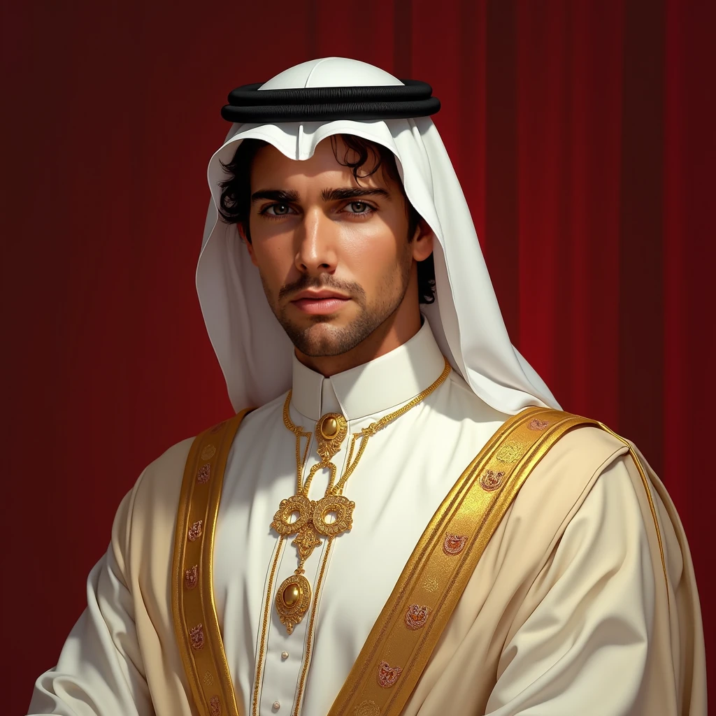 make a logo of muslim commander. Khalid Al Walid