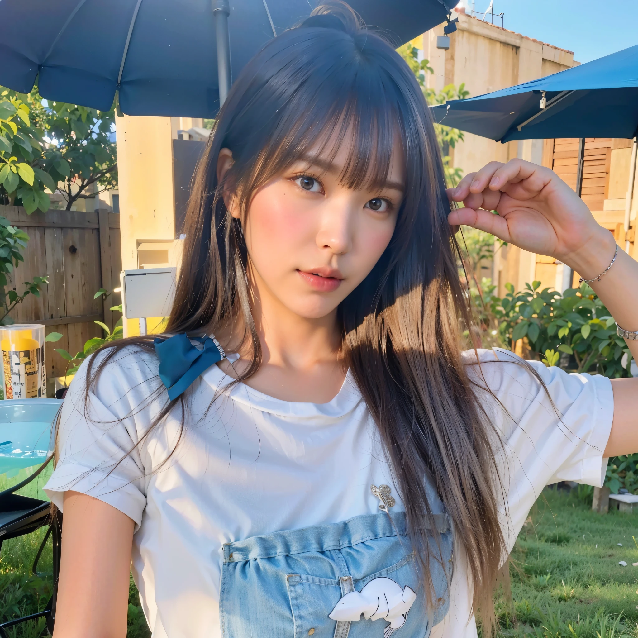 (Completely live action:1.37), (Amazingly realistic textures:1.37), (masterpiece, best quality:1.2), (8k uhd, 16k, 32k, ultra high res), amazingly realistic skin, amazingly realistic photo, superrealism, (photorealistic:1.37), (RAW photo), ultimately realistic, (ultimately realistic all details), (ultimately realistic all textures), super realistic lighting, super realistic shadow, (japanese girl:1.5), (realistic idol face), smiling, happy, super realistic face, ultimately realistic skin, ultimately realistic eyes, (mascara:1.35)ultimately realistic background, ultimately realistic detail up, (kkw-ph1:1.25), (GotouMaki:1.25), (Canon EOS R6, 85mm, 1/200s, f/5.6, ISO 1600), (tattoo), (mechanical armor:1.37), (blue eyes:1.2), (silver hair:1.3), 