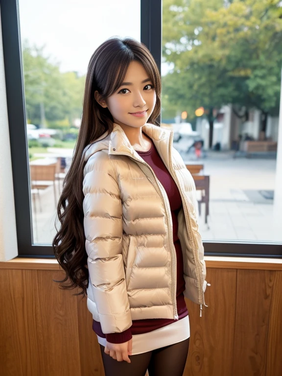 (((32K,very high res, high detailing, highly accurate,Masterpiece Girl 1：1.5))),Raw photo & realistic atmosphere,beautiful dark blue eyes,Detailed mouth,Glossy lips,Detailed eyebrows,Soft white skin that shines with every detail,,Eyes drawn in detail、Very beautiful eyes with azure eyes,Detailed lips、Very beautiful face,Very well-formed face、Lifelike face,shiny beautiful lips,Beautiful eyebrows,Infinite reality,Best design,（Insanely cute Japan 16-year-old high school girl,,Beautifully shaped breasts,Very cute beautiful girl,Little Girl,Healthy body,Outstanding style：1.5）,Best Natural Makeup,Japanese ido,Korean Idols,Young sensual idol,Moist eyes,Dark Beautiful Deep Eyes,Beautiful butt,beauty legs,,camel's foot,：1.3),超A high resolution、,Natural and realistic face,Back lighting,Pure eyes are too cute,(((photorealisim,Photograph the whole body))),,Reality Live Action,（Fashionable earrings,,a necklace,A bracelet,gyuru,Glossy nail art,2022 Women's Teens Winter Casual Fashion,Down jacket,Black pants,white shoe,Calm and fashionable girl,light brown hair,Braided ear hair,独奏,little smiling,full body Esbian,Show full-body fashion,Leaning forward,Bend over, Only beauty young cute 15 year old girl,A rather petite and very cute 15-year-old girl：1.7）,Night in Shibuya