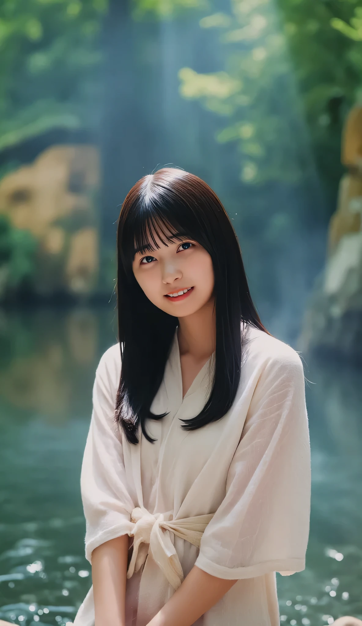 ((  browsing barefoot be careful ))、最 High Quality 、 High Quality 、 best image quality、8k、最 high resolution、 high resolution、最 High Quality 、Masterpiece、 A rabbit wearing a cute kimono 、 Detailed and Realistic Human Body 、 Fine and realistic skin  、 realistic face with every detail 、 every detail is realistically reproduced 、 detailed and realistic lips 、 detailed and realistic teeth 、Realistic ears、Realistic and detailed hair、  Fine and realistic arms  、 every detail is realistically reproduced 、Extremely realistic fingers 、( Beautiful hands  、thumb１reference４)、 realistic legs down to the smallest detail 、((  beautiful Japanese girl  ))、( Japanese model), ( Japanese woman)、(( 18 year old beautiful girl ))、( black hair)、( random hairstyles)、( sexy look on both shoulders)、((whole body))、((Beautiful upturned breasts))、(Slim Style、Slim Fit)、(whole body glossy skin、 white skin)、(( wrap a towel around your body .))、((Thin towel( Her Skin Can Be Seen Through a Wet Thin Towel))、(The shape of her nipples is clearly visible through a wet thin towel)、( can clearly see the shape of her pussy through a wet thin towel)、(( The wet thin towel sticks to her skin))、( Soft natural light )、((Deep in the forest( and a natural hot spring springs up))、(( Hot springs surrounded by rocks))、((deep bathtub(Deep Hot Springs))、((Hot Spring Girls))、((Take a bath in a hot spring))、((  Woman Warms Her Body In A Hot Spring ))、(( hot springs with my  daughter))、((腰まで hot springs with my middle school daughter))、(( 底のDeep Hot Springs ))、((The main body visible above the water surface))、((Hot springs filled with thick steam))、(( a lot of steam is rising from the hot springs.......))