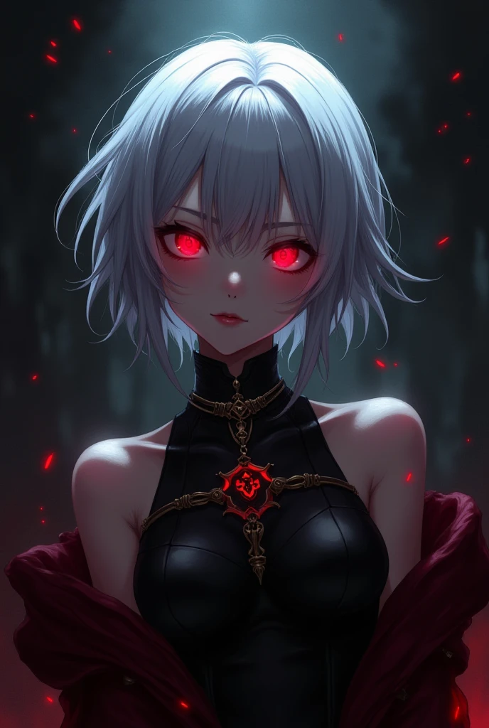 aqua \(kingdom hearts\), 1girl, absurdres, aura, bad id, corruption, dark-skinned female, dark aura, dark skin, detached sleeves, glowing, glowing eyes, grey background, grey hair, yellow eyes, highres, kingdom hearts, kingdom hearts iii, looking to the side, serious, short hair, solo, upper body
<lora:aqua:0.60>
