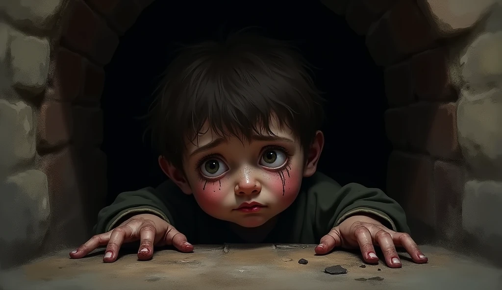 A child has to endure the mistreatment caused by others and the negative feelings that he has.