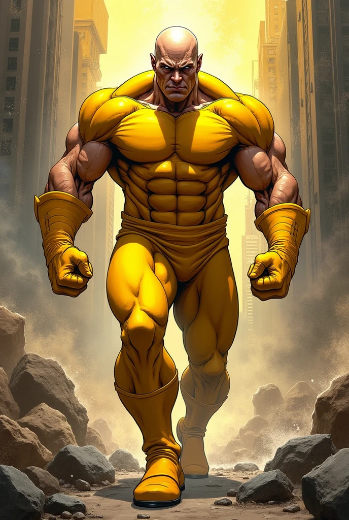 a cartoon character made of muscular broniw