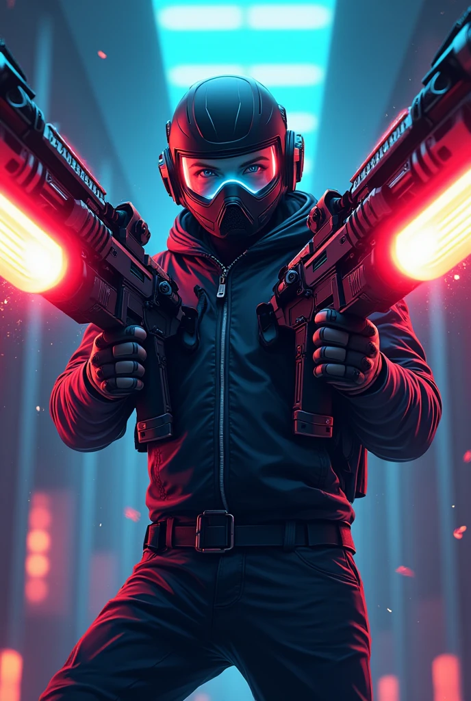 Homem com capuz segurando um fuzil e uma arma, Cyberpunk Rua Goon, assassino cyberpunk, Dia de pagamento 2, empunhando fuzil de assalto, Retrato de um vigilante, espingardas de pulso, Arte conceitual como Ernest Khalimov, Foto de perfil, arte de fundo, foto de perfil 1024px, hacker cyberpunk, Segurando PDW, 8 k altamente detalhado ❤🔥 🔥 💀 🤖 🚀