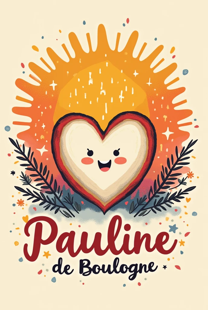 create a chubby character with the text on the background Paul Vincent Ferrer