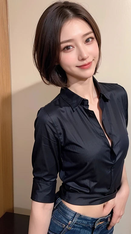 (Highest quality, 8k, masterpiece: 1.3)), concentrated: 1.2, Perfect Body Beauty: 1.4, ((Layered Haircut,Small breasts : 1.2)), (Computer Room 1.3), (Grey see-through shirt: 1.3) ,valley, A shy smile,Highly detailed face and skin texture, (Beautiful, clear black eyes:1.3), double eyelid ,White skin, medium brown color hair, golden ratio, (shut up: 1.3),