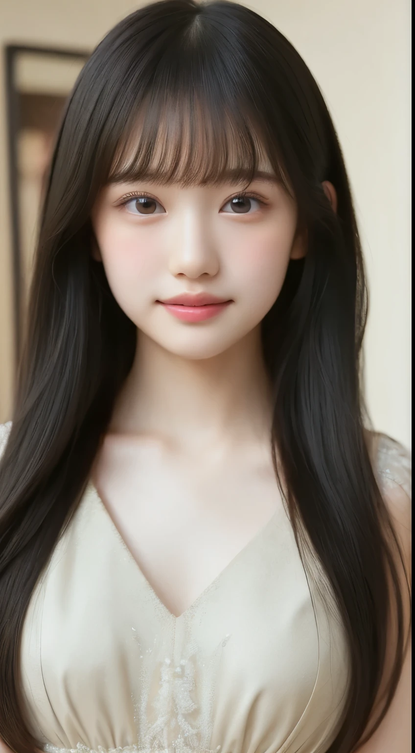 (masterpiece, highest quality:1.4), award-winning portraits, 8K, 85mm, alone, beautiful face, delicate girl, violaces, gardenia, grace, Sophisticated, cute, , looking at the viewer, 15 yw photo, disorganized, HDR, sharp focus, background bokeh、(((flat 、thin and delicate body、A childish atmosphere、basement)))、Her shiny semi-long hair is tied up、swaying hair、Mole on the left cheek、large, round, dark blue eyes、full body、random pose、Junior idol、Nogizaka Idol、mole under eye、sexy、naked