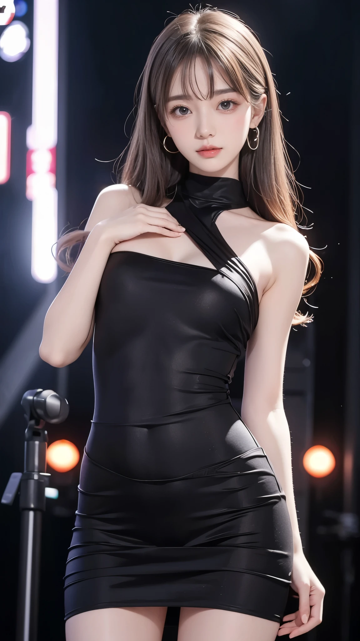 delete、Background is visible、Beautiful shoulders、 fix without feeling uncomfortable