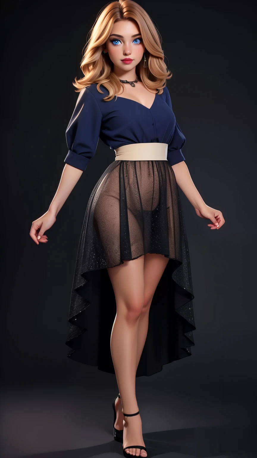 light hazelnut hair, blue eyes, full lips, dark background, high quality photography, (full body portrait), full body.