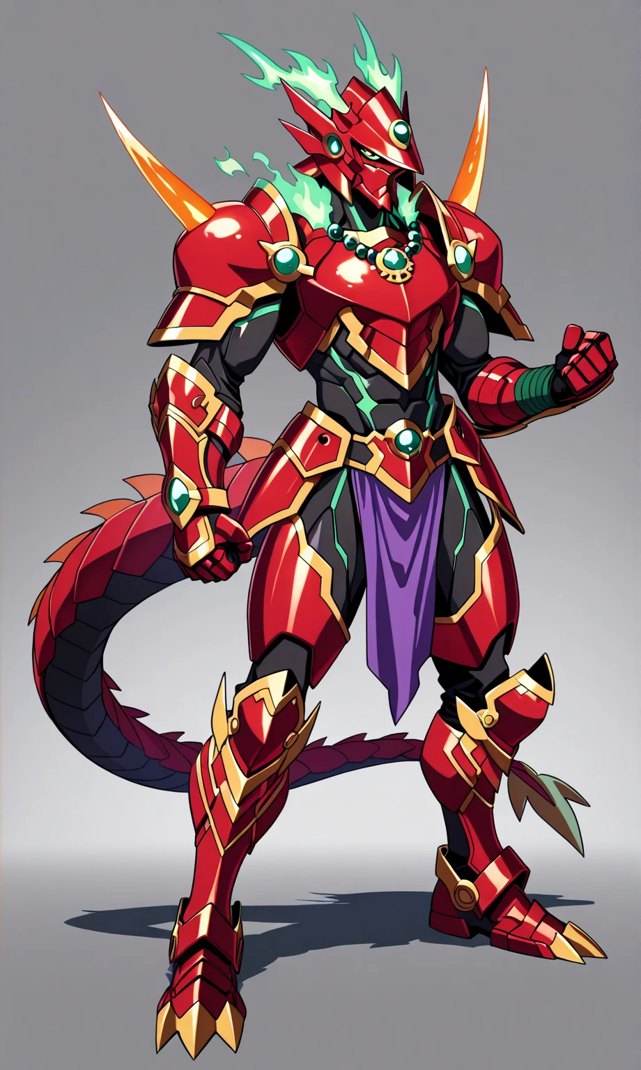 unusually developed muscular body, cartoon aliens with claws and a red body, beetle crustace, celshade, guyver style,