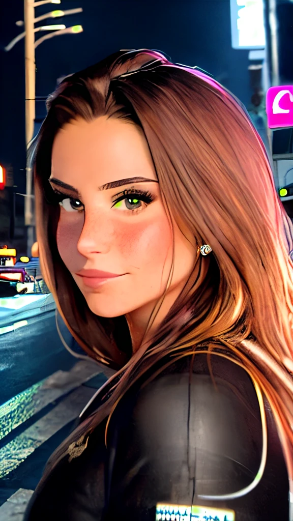 8k, RAW photo, best quality, masterpiece:1.2),(realistic, photo-realistic:1.37),Tokyo street,night, rain, wet,cityscape,night, cyberpunk city,soft light,1girl,, extremely beautiful face,bust,put down hands,Random hairstyle,Random hair color,Random expression,pigsney