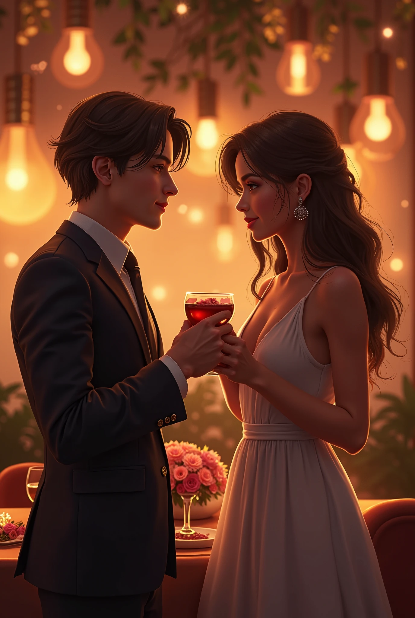 Create a book cover with the title Melody of Destiny A cover containing a stage, a coffee shop called Heavelyn Coffe and in the center Camila Cabello, her hair is long and wavy down to her hips and Jeon Jungkook