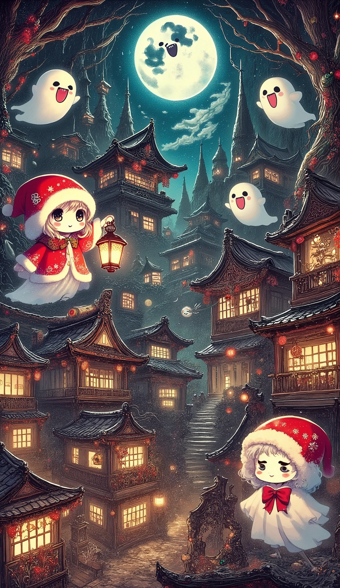 Illumination art, fantastic wonderland, obake-chan, the world of ElementalChaos
