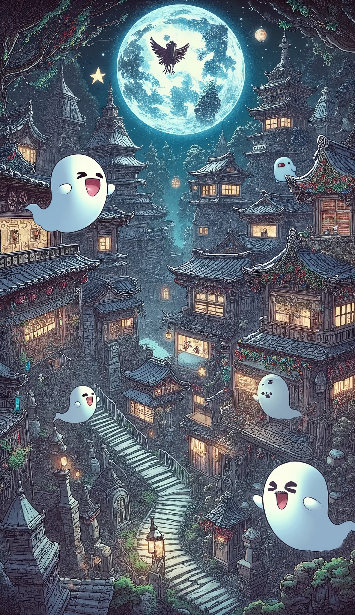 Illumination art, fantastic wonderland, obake-chan, the world of ElementalChaos