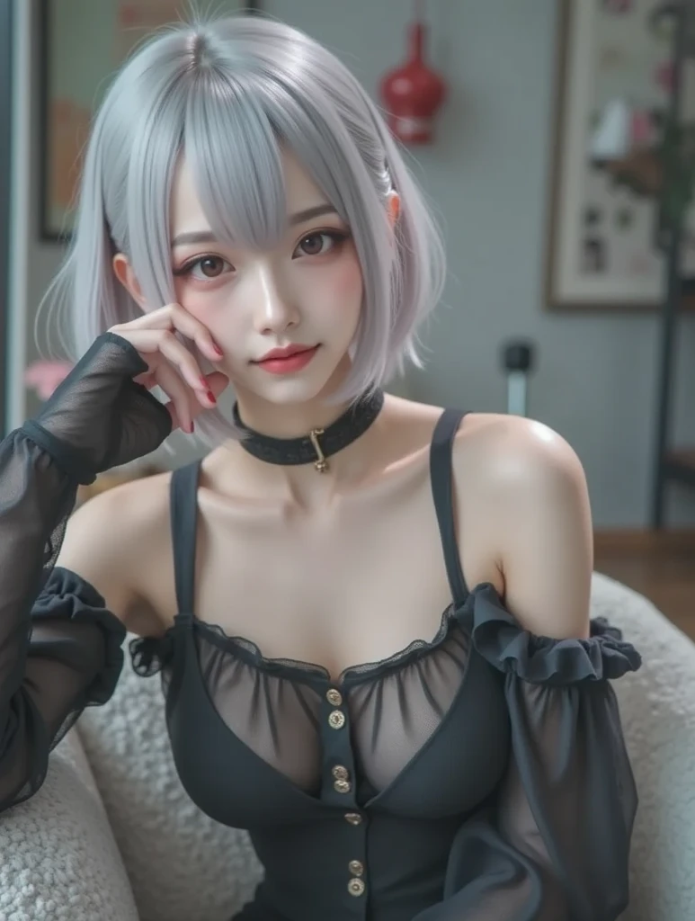 BREAK Perfect Anatomy、Highest quality、(cute:1.1)、(cute)、(High resolution:1.2)、Unbelievably absurd:1.3、Incredible illustrations、(cuteイラスト:1.2)、nsfw,（Beautiful background、Late Night、garden、Planting）、1gial(Silver Hair、Straight Hair、Bobcut、9 years old female,height 1.2meters, slim 25kg）(flat chest、Dark Skin:1.4)( Sex preparation:1.2、doggystyle),(all fours,shackles,restrained）、,pussy juice:1.2,How(anal,Sex),(1boy),penis ,（school uniform,garter belt）（front view）