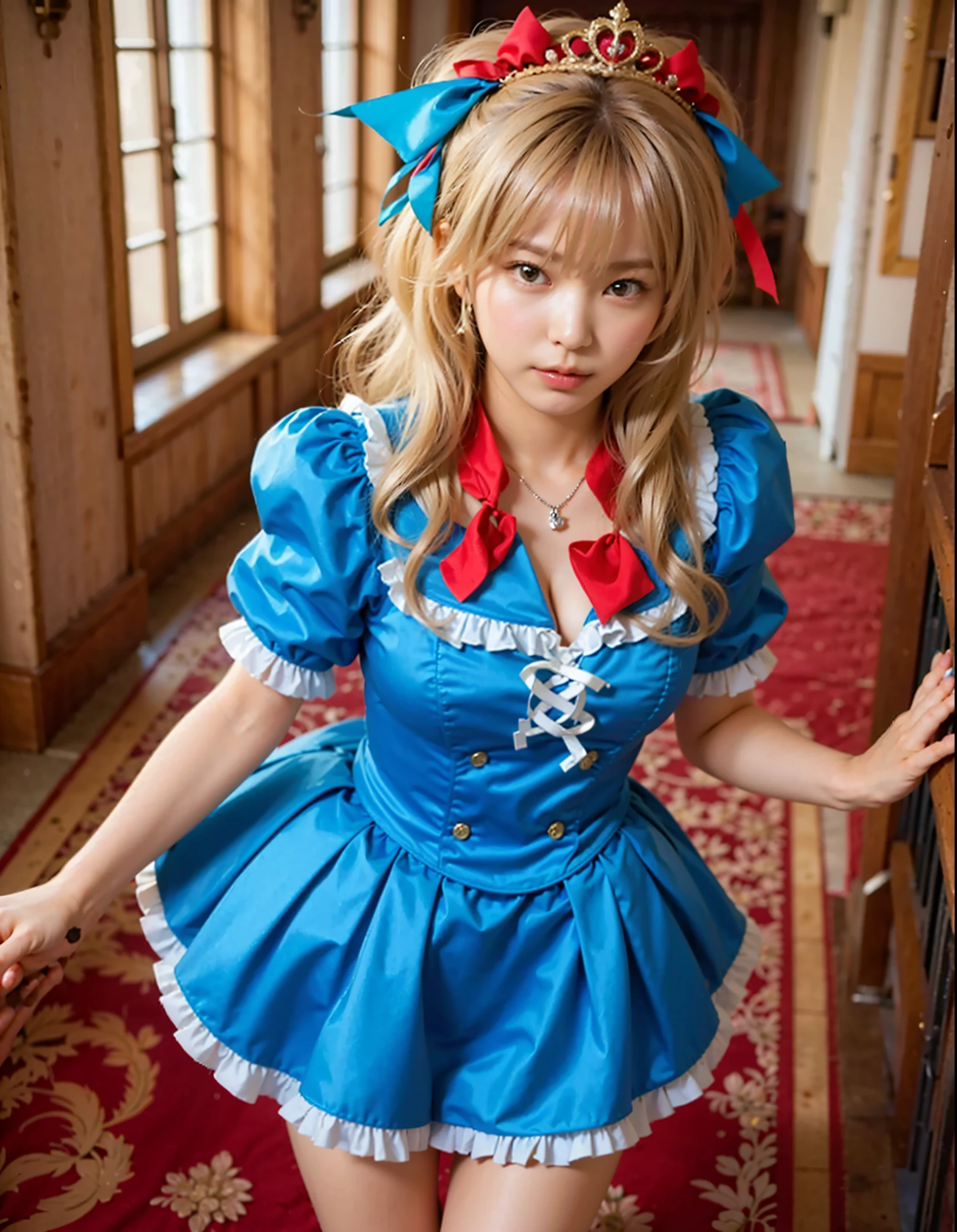 (Completely live action:1.37), (Amazingly realistic textures:1.37), (masterpiece, best quality:1.2), (8k uhd, 16k, 32k, ultra high res), amazingly realistic skin, amazingly realistic photo, superrealism, (photorealistic:1.37), (RAW photo), ultimately realistic, (ultimately realistic all details), (ultimately realistic all textures), super realistic lighting, super realistic shadow, (japanese girl:1.5), (realistic idol face), smiling, happy, super realistic face, ultimately realistic skin, ultimately realistic eyes, (mascara:1.35)ultimately realistic background, ultimately realistic detail up, (kkw-ph1:1.25), (GotouMaki:1.25), (Canon EOS R6, 85mm, 1/200s, f/5.6, ISO 1600), (tattoo), (mechanical armor:1.37), (blue eyes:1.2), (silver hair:1.3), 