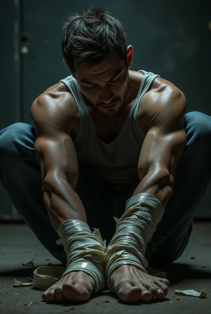 Boxer, chair, rest, Drained, Lean on the rope