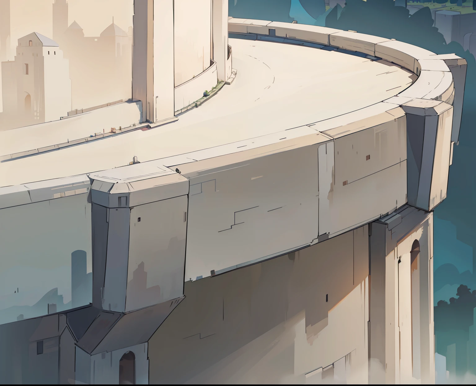 best quality, Tower of Babel,illustration, poster, 8K, masterpiece,Cartoon,Simple