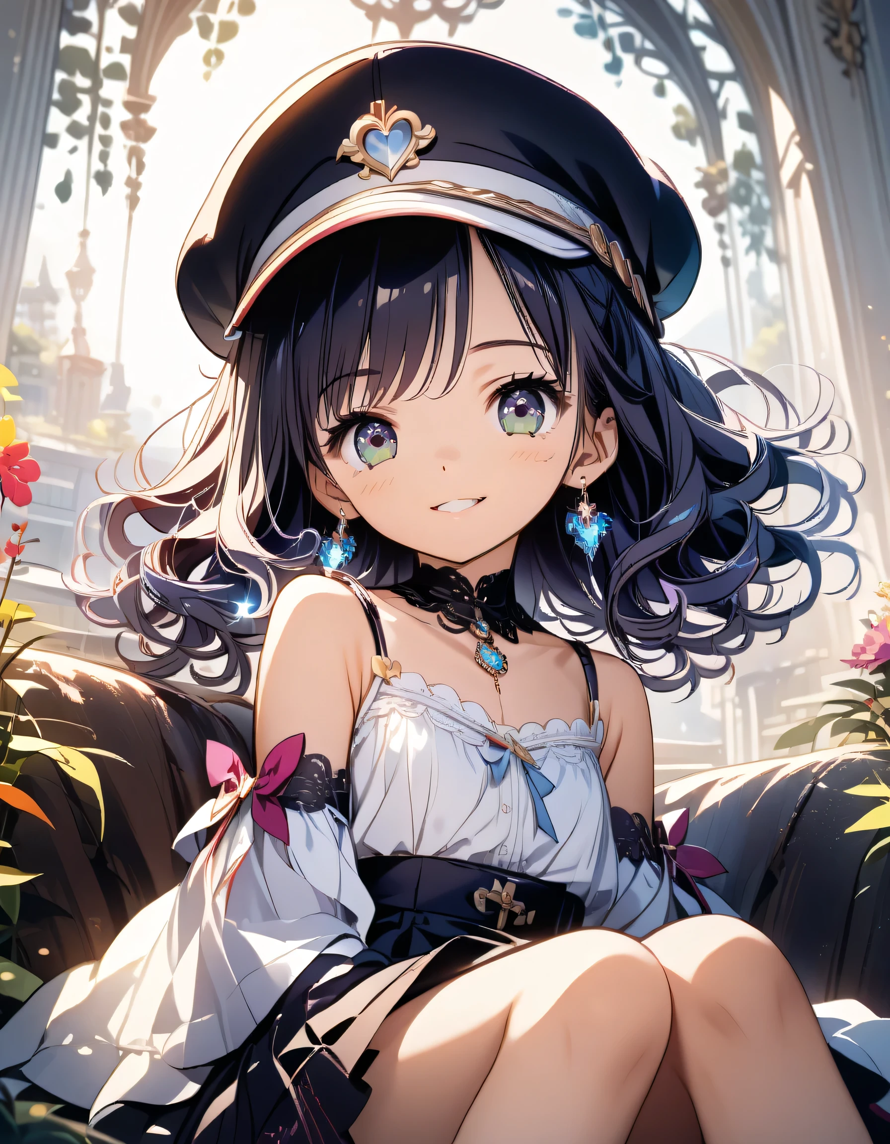 score_9, score_8_up ,score_7_up ,source_anime,source_comic,source_illust,(looking at viewer:1.3),(shiny smile),(sitting indian style),Alone,rainbow,pony face lady,( Attractive Adult Women),curly ponytail,18years old,Dream Stories ,beautiful sexy cute slim model,Cute Camisole, black miniskirt,,(Complete Anatomy:1.3),(manga style),(sketch),(illustration),best quality, official art, official style, anime_Cap, game cg, megami magazine
