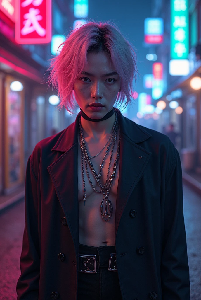 
park jimin from BTS dressed as arave with women's clothing