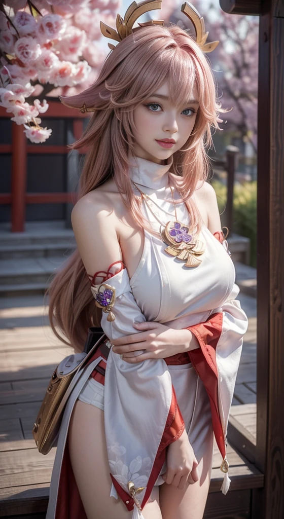 (8k, 4k, best quality, highres:1.2), (maasterpiece, realistic, photo realistic:1.37), 1girl, solo, beautiful face, eyelashes, nose, glossy lips, (detailed eyes, looking at viewer, fair skin, white skin:1.5), fine complexion, upper body,
large breasts, busty,,,
outdoor onsen,
two side up, absurdly long hair, blonde hair, pink hair, bangs, hair ornament, bow,
younger, aged down,