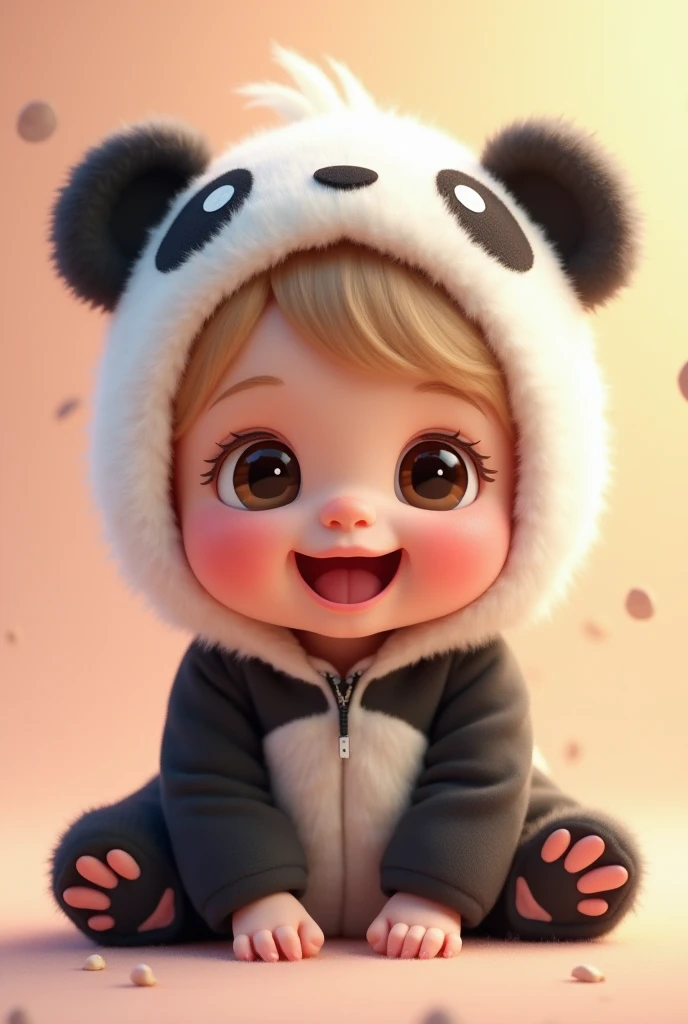 (masterpiece), (best quality), (ultra-detailed), (full body:1.2), Super cute, Baby, Pixar, Baby panda in pajamas, Big bright eyes, Fluffy, Smile, Delicate and fine, Fairy tales, Incredibly high detailed, Pixar style, Bright color palette, Natural light, Simple background with pure color, Octane render, Trending on Artstation, Gorgeous, Ultra wide angle, 8k, HD, Realistic